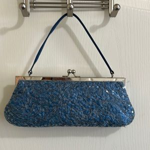 Preston & York blue evening bag
